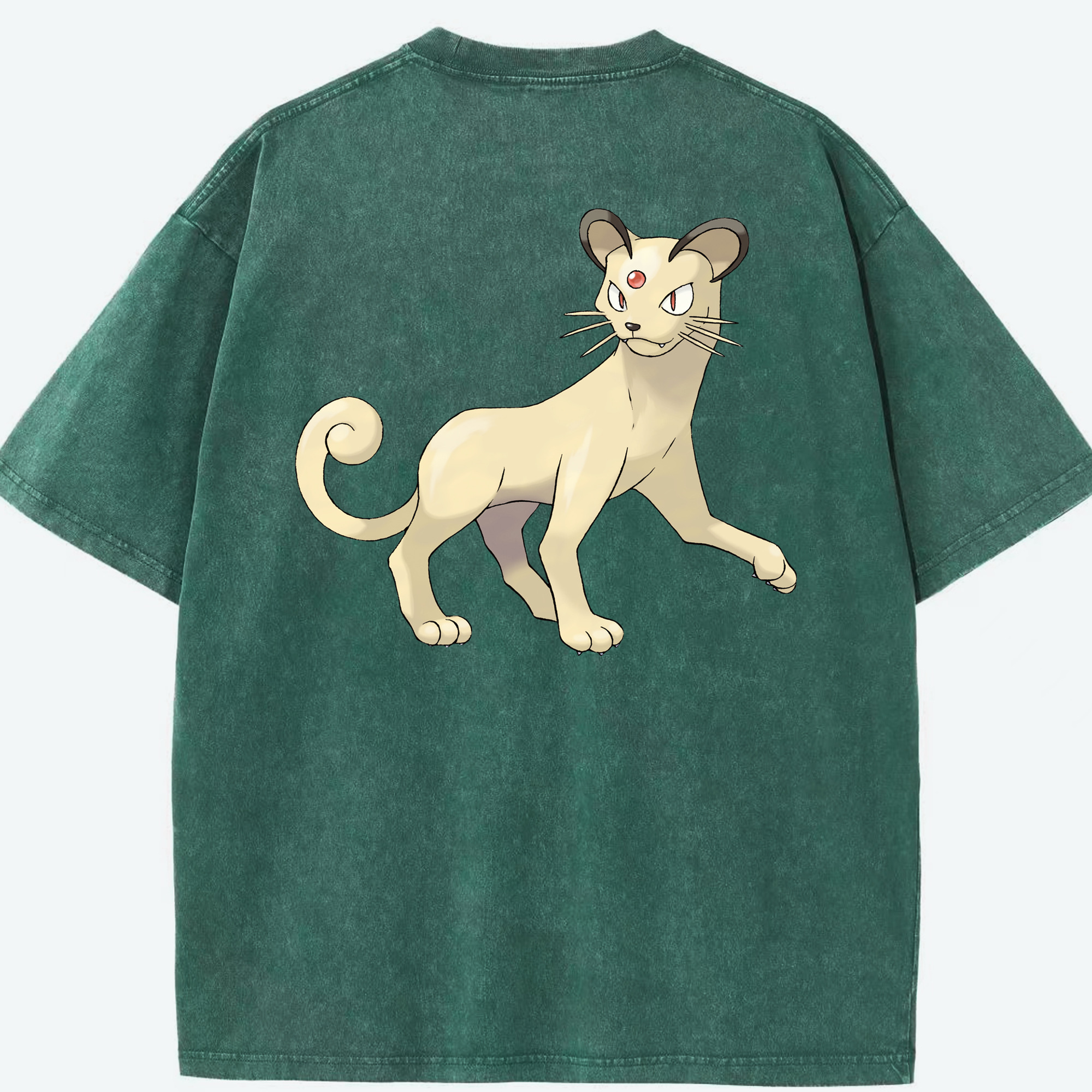（画像用） ポケットモンスター Pokémon 綿100% ヴィンテージ風 半袖Tシャツ（背面プリント）